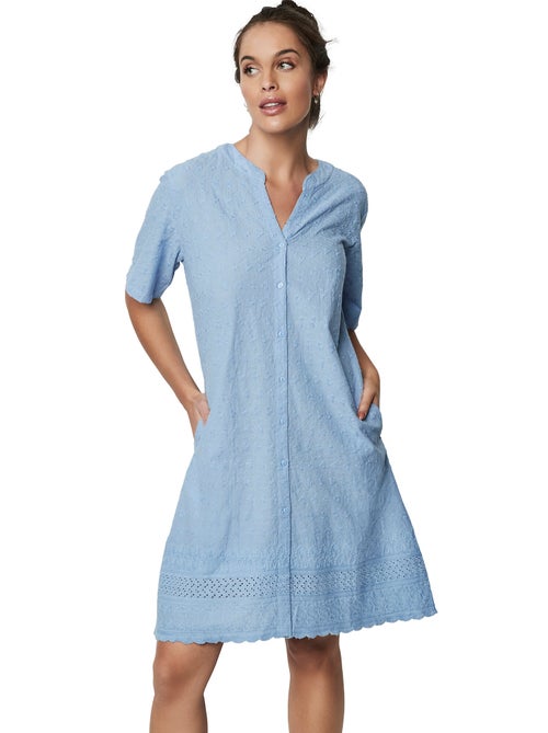 Chemise de nuit manches courtes homewear p102 - Kiabi