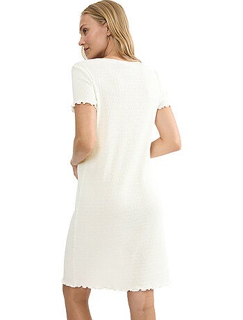 Chemise de nuit manches courtes mix match