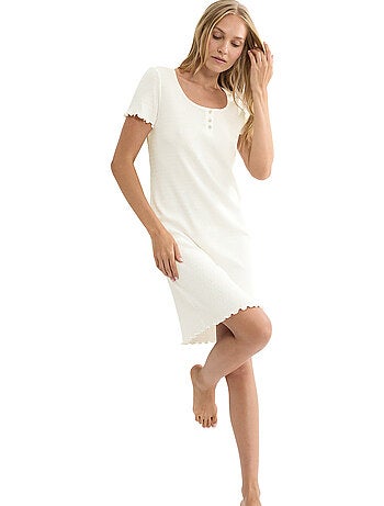 Chemise de nuit manches courtes mix match