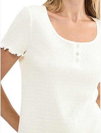 Chemise de nuit manches courtes mix match