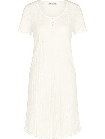 Chemise de nuit manches courtes mix match