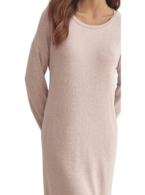 Chemise de nuit manches longues basic p82 - Kiabi