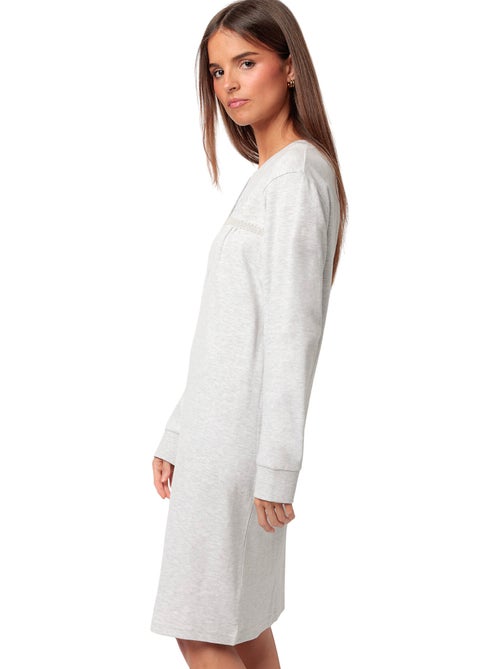 Chemise de nuit manches longues classic interlock - Kiabi