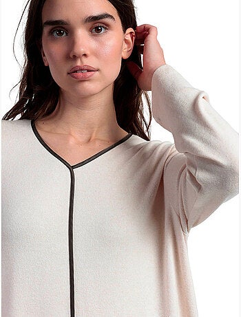 Chemise de nuit manches longues elegant at home