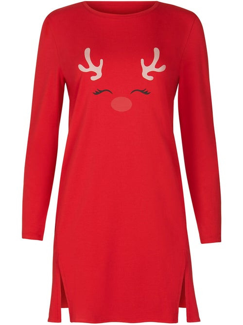 Chemise de nuit manches longues holiday - Kiabi Chemise de nuit manches longues holiday - Kiabi