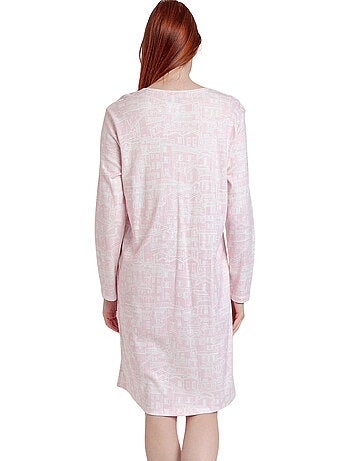 Chemise de nuit manches longues la vie est belle