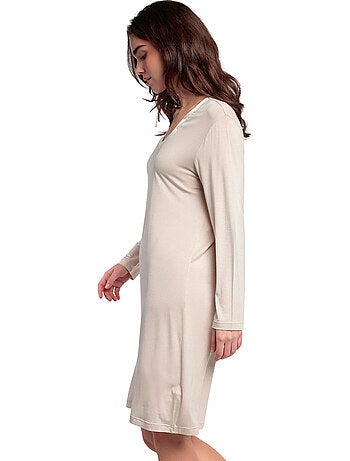 Chemise de nuit manches longues lisos