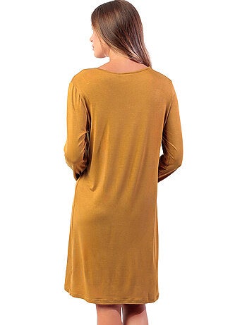 Chemise de nuit manches longues lisos