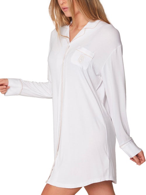 Chemise de nuit manches longues night soft - Kiabi