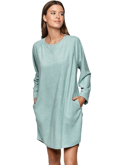 Chemise de nuit manches longues p103 cuddly - Kiabi