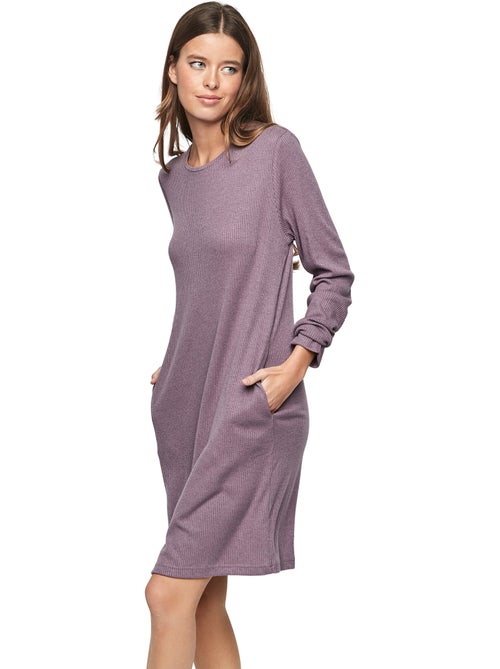 Chemise de nuit manches longues p106 cloud nine - Kiabi