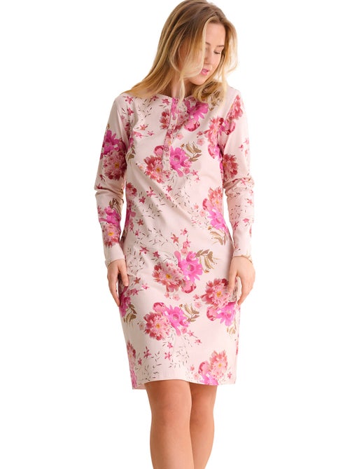 Chemise de nuit manches longues robin - Kiabi Chemise de nuit manches longues robin - Kiabi