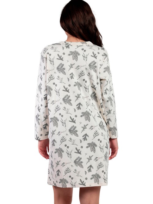Chemise de nuit manches longues winter wood - Kiabi