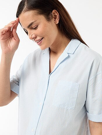 Chemise de nuit maternité boutonnée