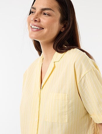 Chemise de nuit maternité boutonnée