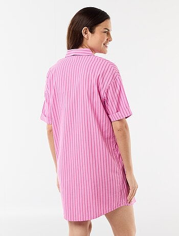 Chemise de nuit maternité boutonnée