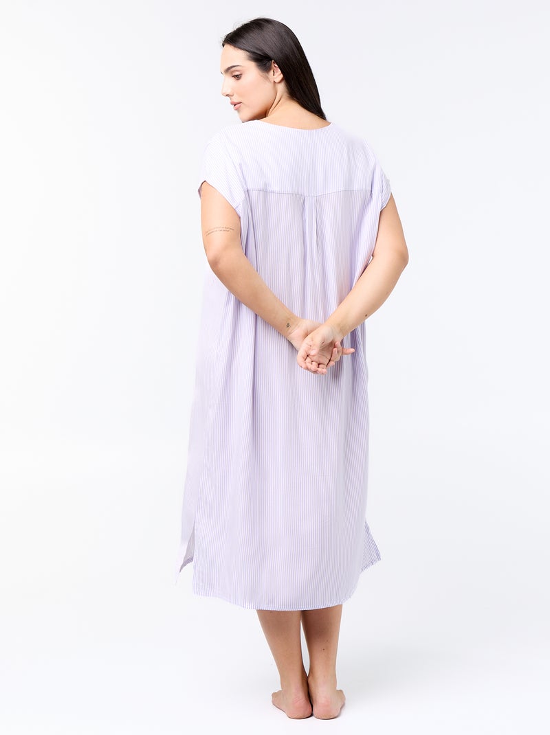 Chemise de nuit maternité 'Disney' Violet - Kiabi
