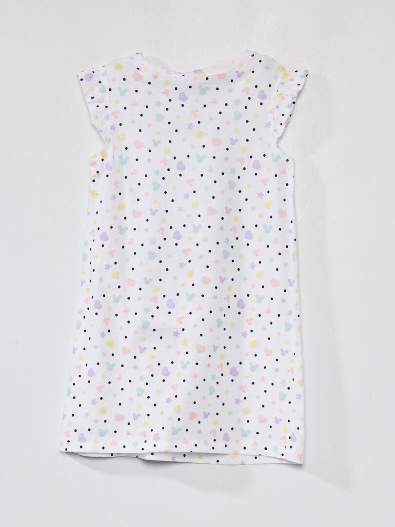 Chemise de nuit 'Minnie' 'Disney' blanc - Kiabi