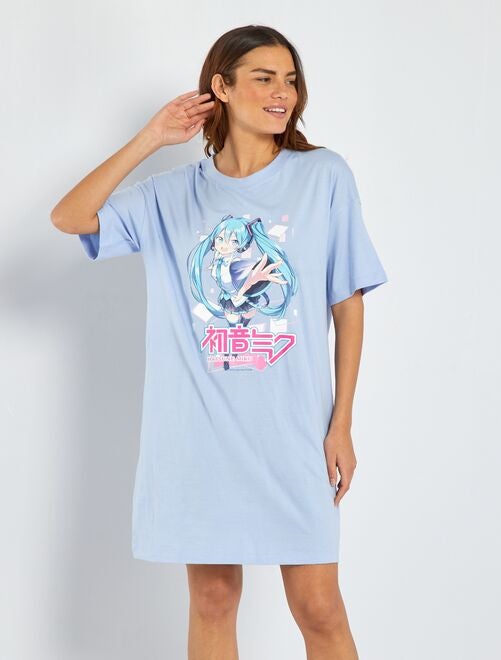 Chemise de nuit oversize 'Hatsune Miku' - Kiabi
