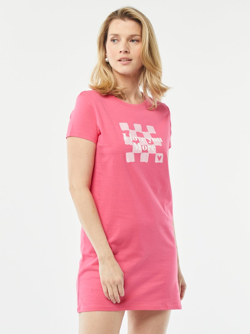 Chemise de nuit Rose - Kiabi