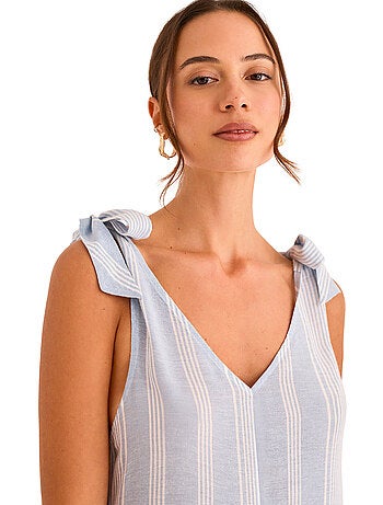 Chemise de nuit sans manches homewear p120