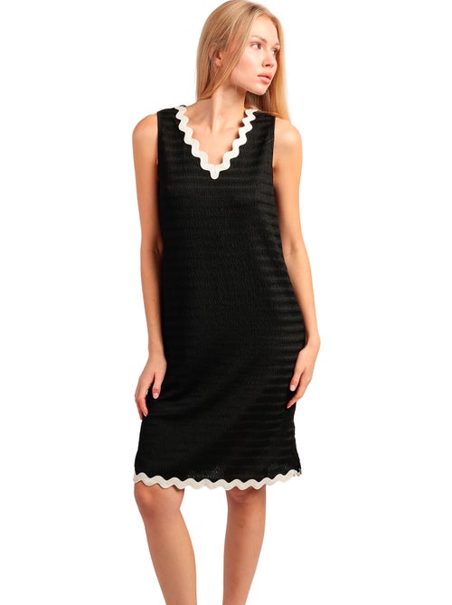 Chemise de nuit sans manches luxe waves - Kiabi