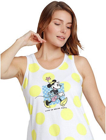 Chemise de nuit sans manches polka dots disney