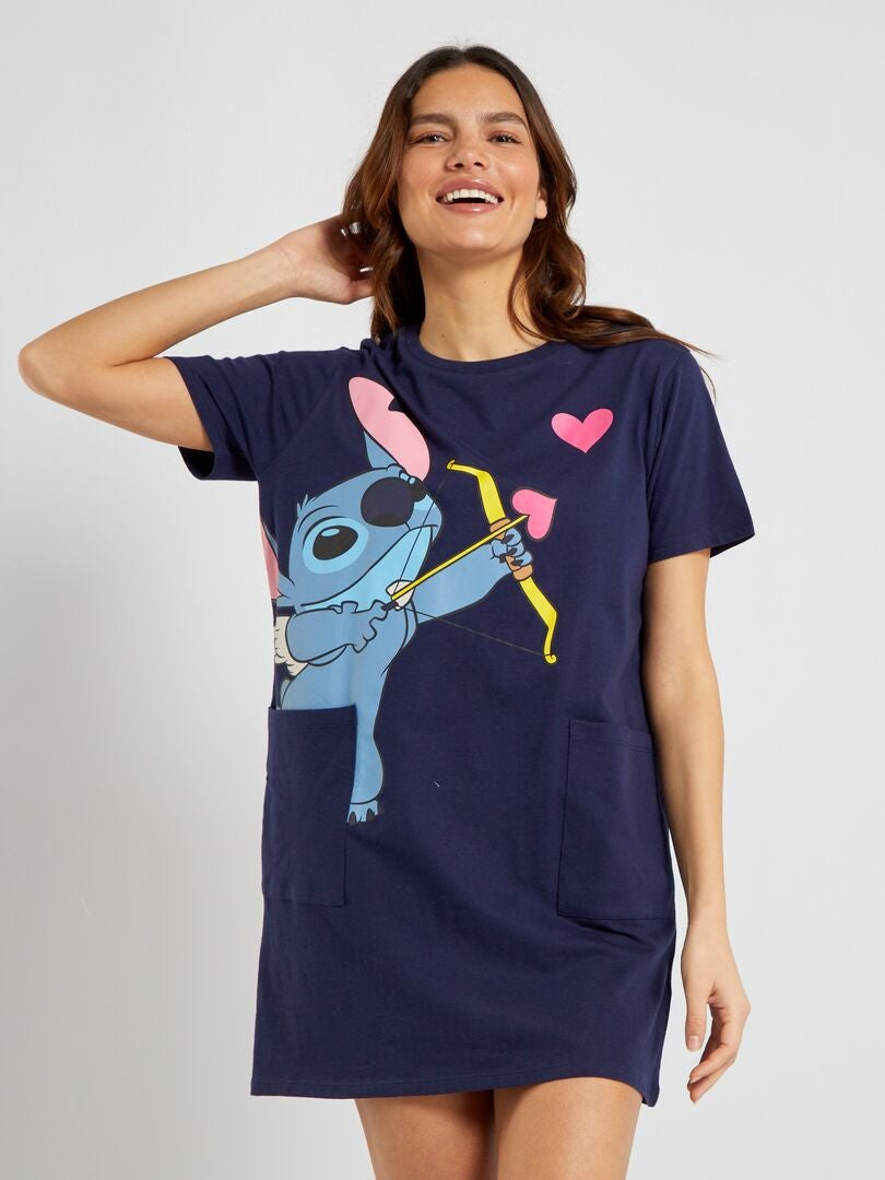 Acheter T shirt de Nuit avec Stitch pour Femme et Enfant
