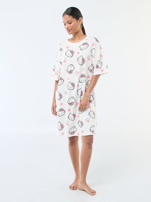 Chemise de nuit tee-shirt 'Hello Kitty' - Kiabi