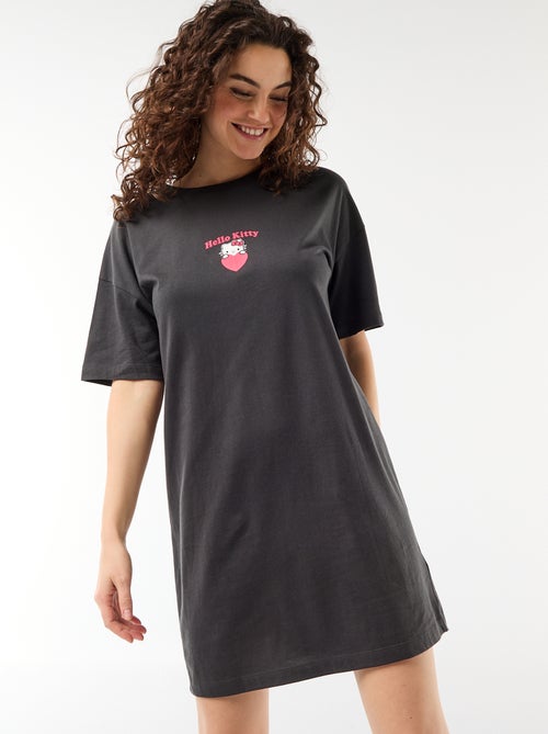 Chemise de nuit tee-shirt 'Hello Kitty' - Kiabi
