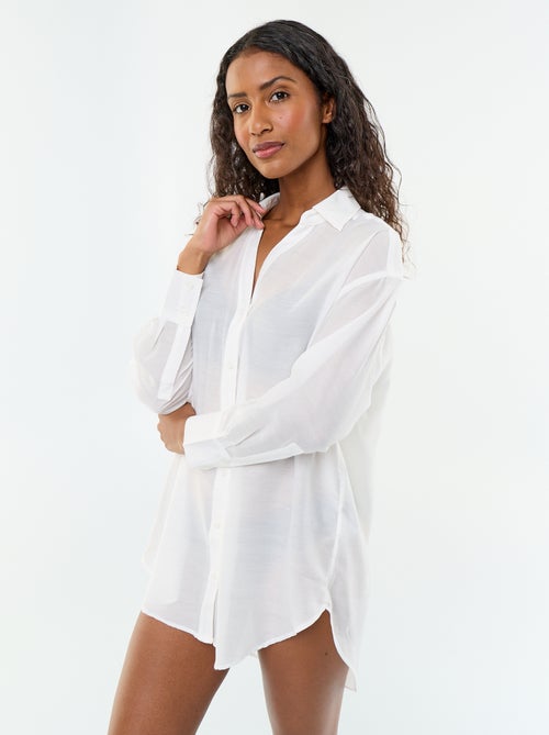 Chemise de plage fluide imprimée - Kiabi