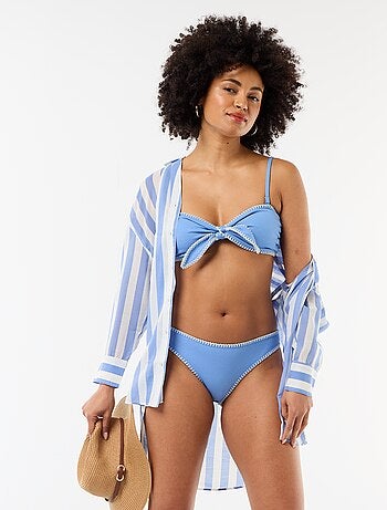 Chemise de plage fluide imprimée