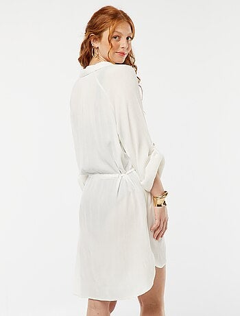 Chemise de plage mi-longue