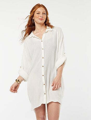 Chemise de plage mi-longue