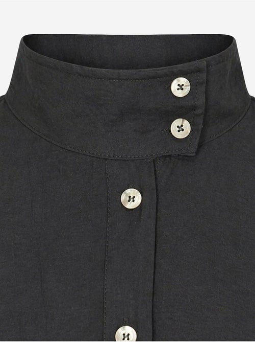 Chemise décontractée boutonnée à col mandarin mixray - Kiabi Chemise décontractée boutonnée à col mandarin mixray - Kiabi