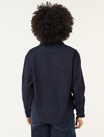 Chemise denim manches longues