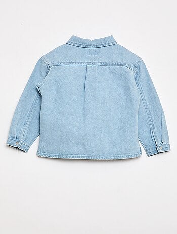 Chemise denim regular fit en coton