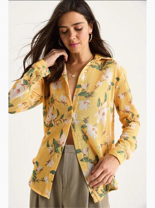 Chemise d'été en tricot à imprimé numérique lucci - Kiabi