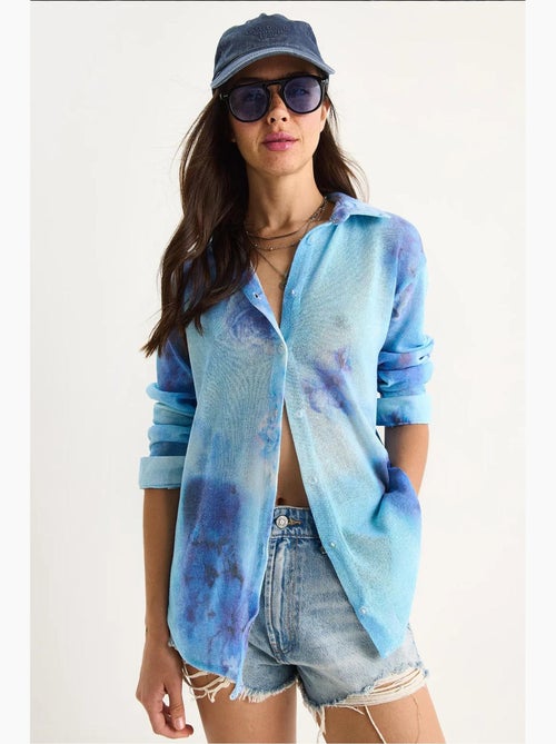 Chemise d'été en tricot à imprimé numérique lucci - Kiabi