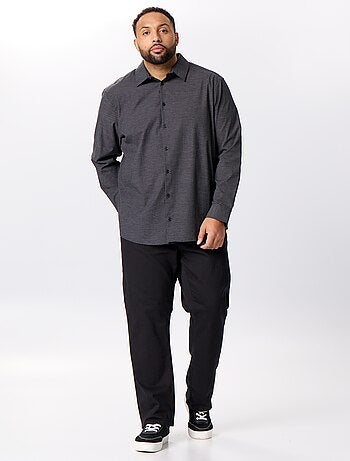 Chemise dobby à motif