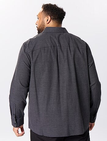 Chemise dobby à motif