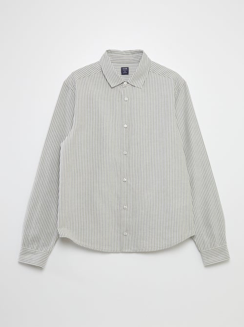 Chemise droite - collection facile à enfiler - Kiabi