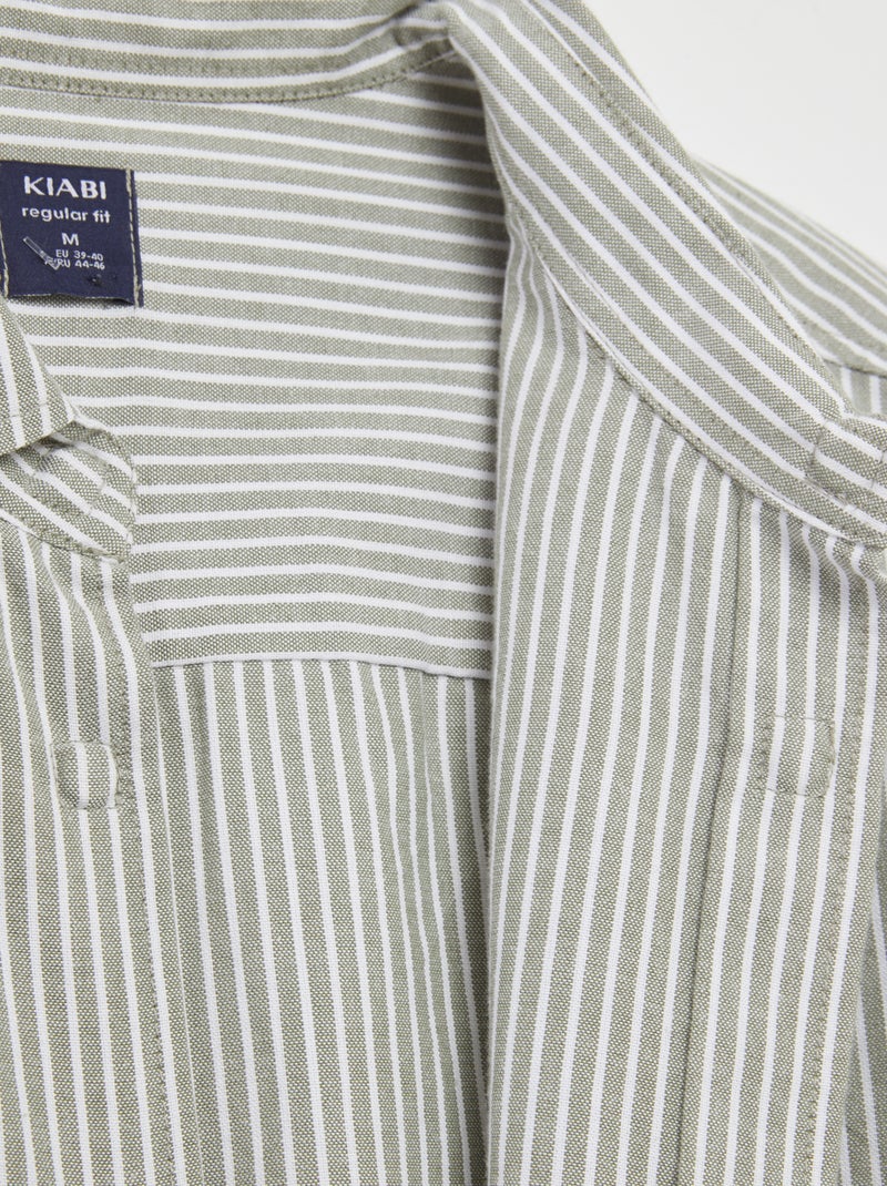 Chemise droite - collection facile à enfiler Vert - Kiabi