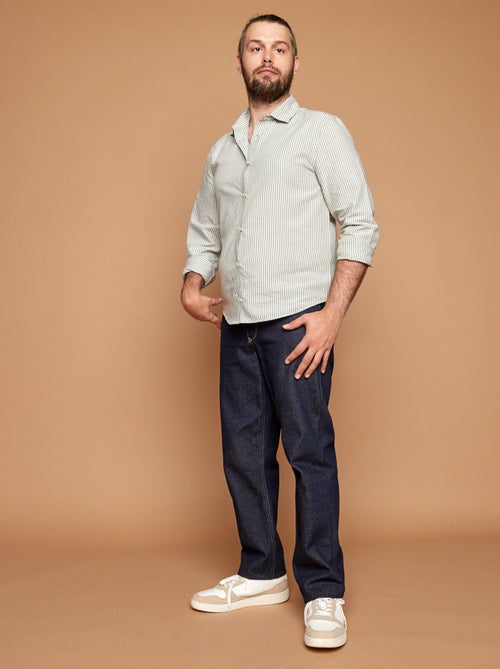 Chemise droite - collection facile à enfiler - Kiabi