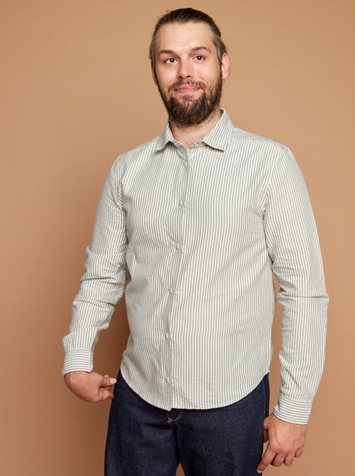 Chemise droite - collection facile à enfiler - Kiabi