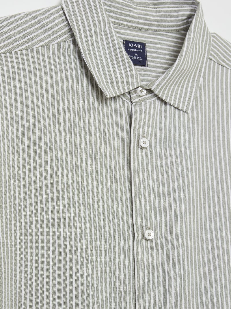 Chemise droite - collection facile à enfiler Vert - Kiabi