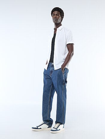 Chemise droite à manches courtes