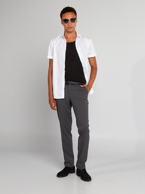 Chemise droite à manches courtes - Kiabi