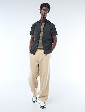 Chemise droite à manches courtes