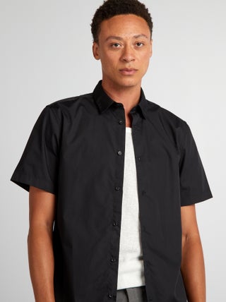 Chemise droite à manches courtes